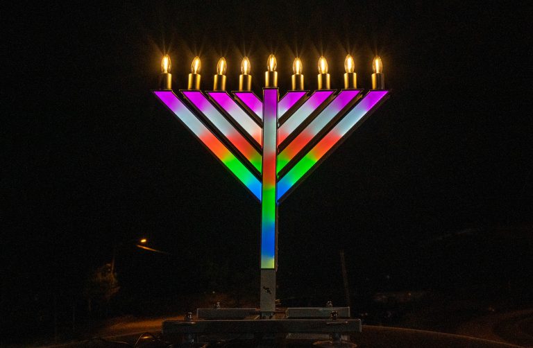 LUX Car Menorah – view 2